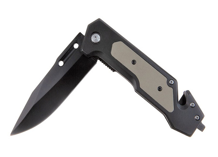 Nóż Ratowniczy BSH ADVENTURE N-394B Sprężynowy