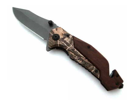 Nóż Ratowniczy BSH ADVENTURE N-537C Sprężynowy