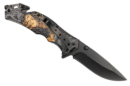 Nóż Ratowniczy BSH ADVENTURE N-353C Sprężynowy