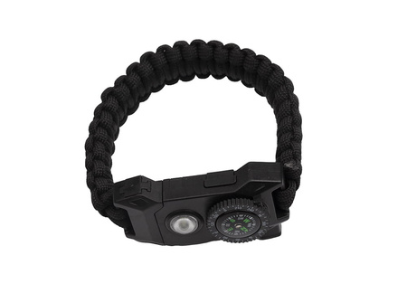 Bransoletka Survivalowa Paracord 9w1 Krzesiwo Kompas Latarka BR-004
