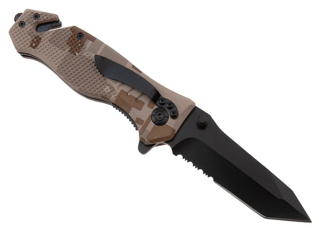 Nóż Ratowniczy BSH ADVENTURE N-386C Sprężynowy