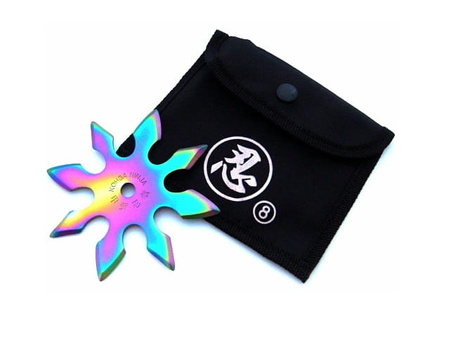 Nóż do rzucania - Gwiazdka Shuriken Rainbow N-404B