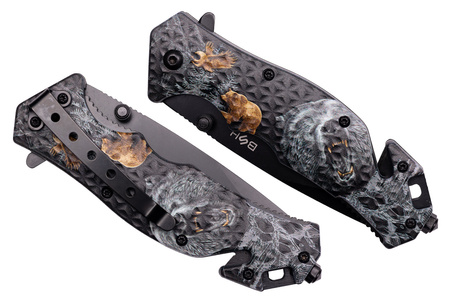 Nóż Ratowniczy BSH ADVENTURE N-353E Sprężynowy