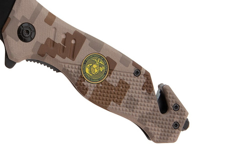 Nóż Ratowniczy BSH ADVENTURE N-386D Sprężynowy