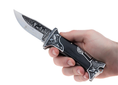 Nóż Myśliwski Columbia N-064APS Składany + Skórzane ETUI