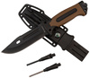 Nóż taktyczny HASTAA 10-HS-251 + krzesiwo i ostrzałka