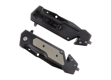 Nóż Ratowniczy BSH ADVENTURE N-394B Sprężynowy