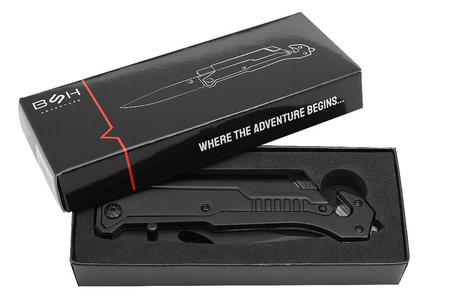 Nóż Ratowniczy BSH ADVENTURE 3w1 N-061Z Latarka Krzesiwo