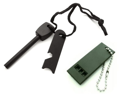 Krzesiwo Magnezowe XXL + Gwizdek BSH ADVENTURE K-011