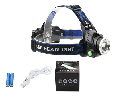 Latarka czołowa USB X-BALOG BL-6699-T6 LCZ-026