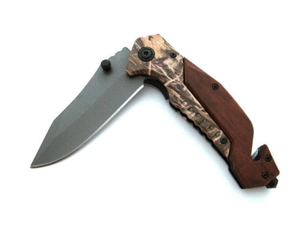 Nóż Ratowniczy BSH ADVENTURE N-537C Sprężynowy