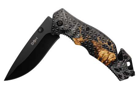 Nóż Ratowniczy BSH ADVENTURE N-353C Sprężynowy