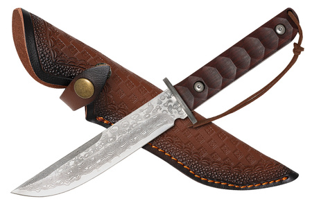 Nóż myśliwski ze stali damasceńskiej TAKOMA N-958