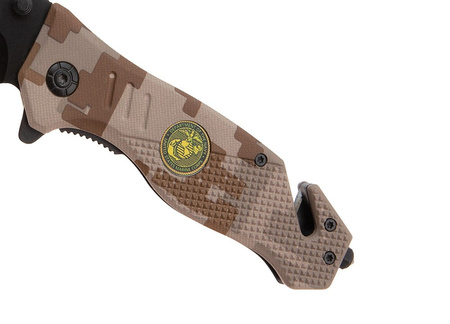 Nóż Ratowniczy BSH ADVENTURE N-386C Sprężynowy