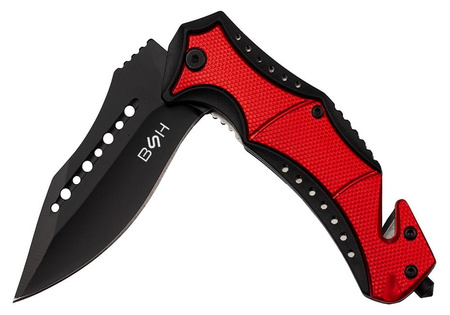 Nóż Ratowniczy BSH ADVENTURE N-364B Sprężynowy