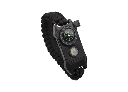 Bransoletka Survivalowa Paracord 9w1 Krzesiwo Kompas Latarka BR-004