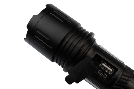 Latarka X-BALOG z 2x Bocznym Światłem BL-W406-P360 L-115 Powerbank