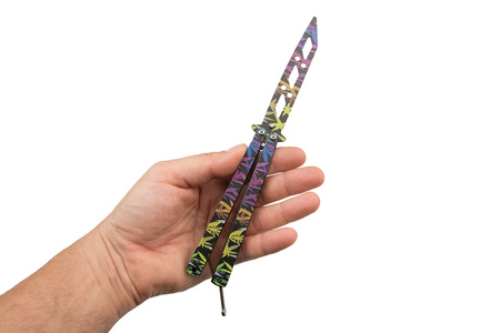 Nóż Motylek Treningowy N-466B