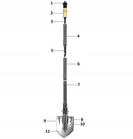 Saperka Wielofunkcyjna Składana BSH ADVENTURE (D14-10-4) SP-012