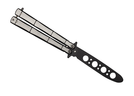 Nóż Motylek Treningowy N-500D