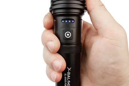 Latarka X-BALOG z 2x Bocznym Światłem BL-W406-P360 L-115 Powerbank