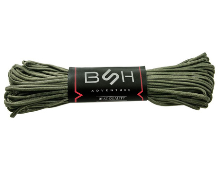 Linka Paracord Premium Strength BSH ADVENTURE Zielona BR-006A