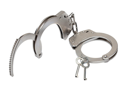 KAJDANKI  POLICYJNE  ŁAŃCUSZKOWE + KABURA  KJ-007