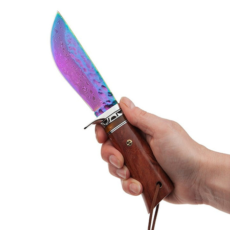 Nóż Myśliwski Damast Rainbow Fade TAKOMA N-960