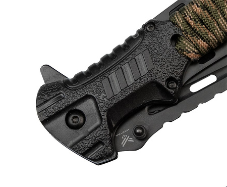 Nóż sprężynowy z krzesiwem HASTAA 02-HS-501