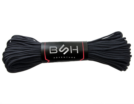 Linka Paracord Premium Strength BSH ADVENTURE Czarna BR-006B