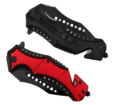 Nóż Ratowniczy BSH ADVENTURE N-364B Sprężynowy