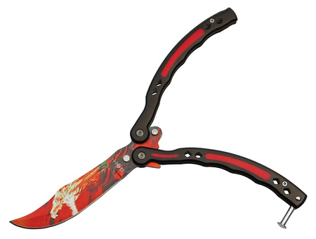 Nóż Motylek BSH ADVENTURE N-451F Treningowy