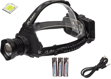 Latarka czołowa + Powerbank X-BALOG BL-T70-P70 LCZ-032