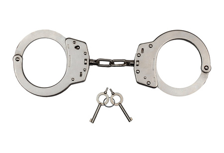 KAJDANKI POLICYJNE ŁAŃCUSZKOWE + KABURA KJ-007