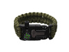 Bransoletka Survivalowa Paracord 5w1 Krzesiwo Kompas Gwizdek BR-003