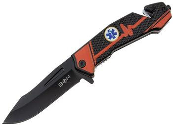 Nóż Ratowniczy BSH ADVENTURE N-380B Sprężynowy