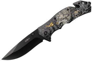 Nóż Ratowniczy BSH ADVENTURE N-353D Sprężynowy